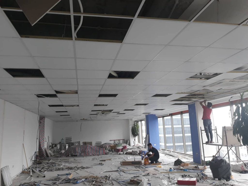 tháo dỡ trần thạch cao