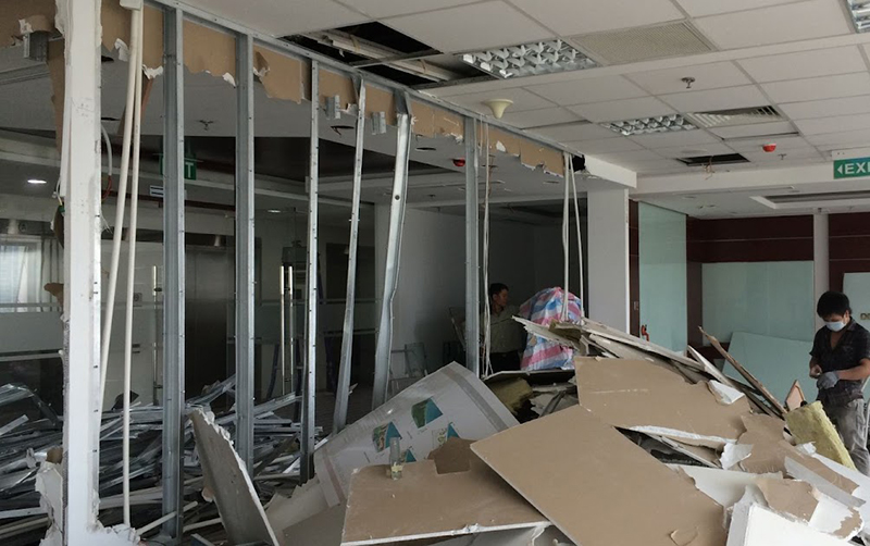 tháo dỡ trần thạch cao