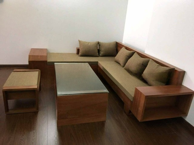 bàn ghế sofa gỗ