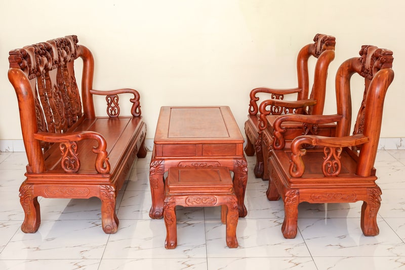 bàn ghế gỗ phòng khách