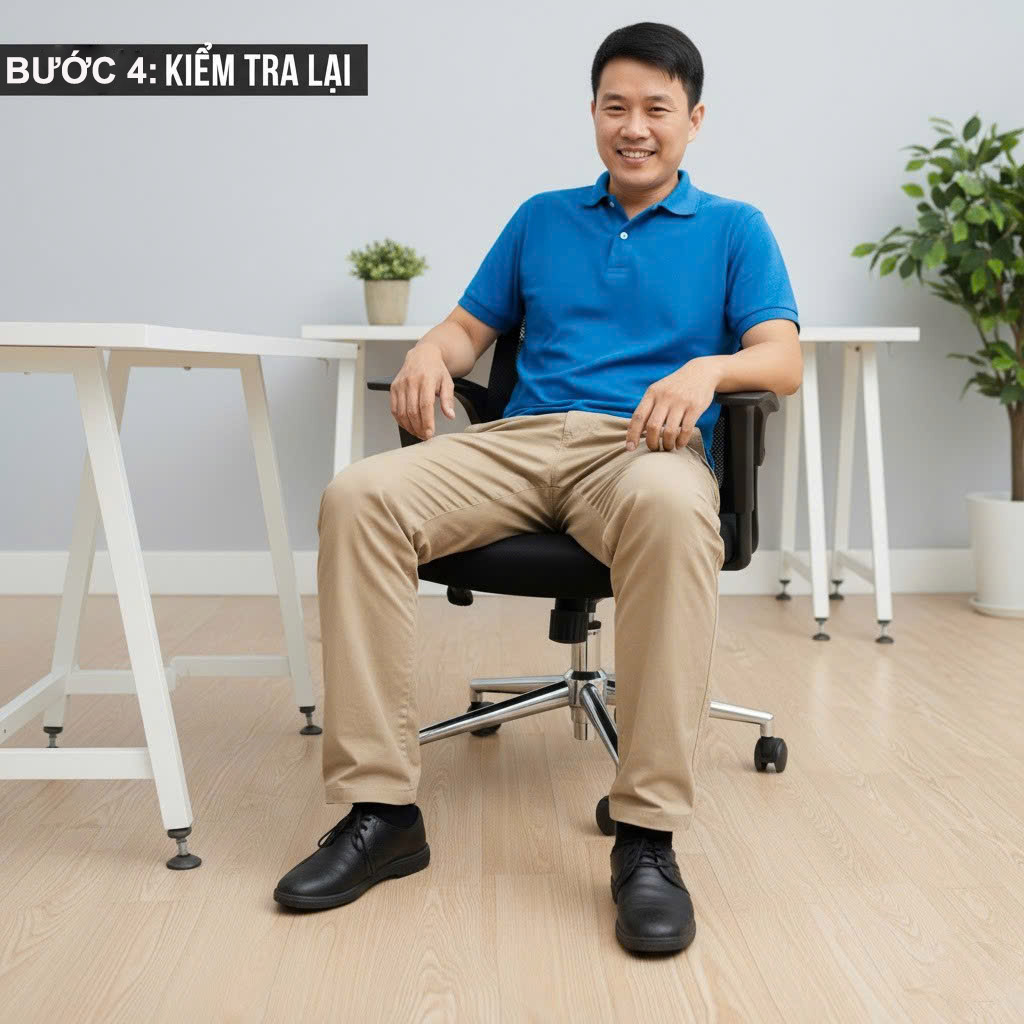 thay chân ghế xoay bị gãy