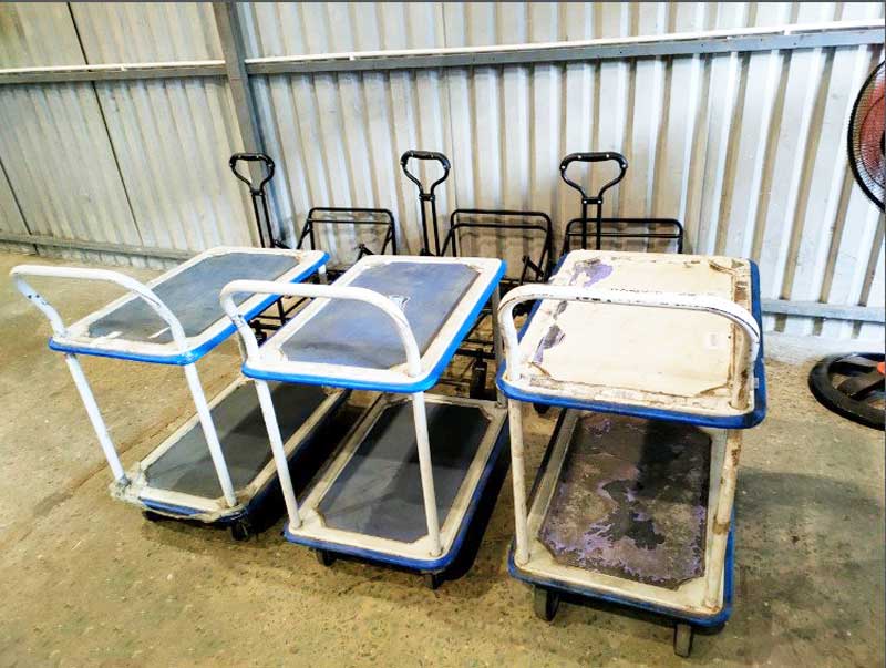 thanh lý xe đẩy hàng cũ