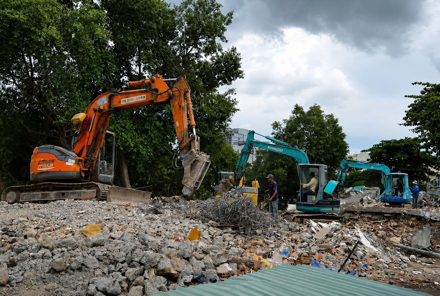thu gom rác thải xây dựng