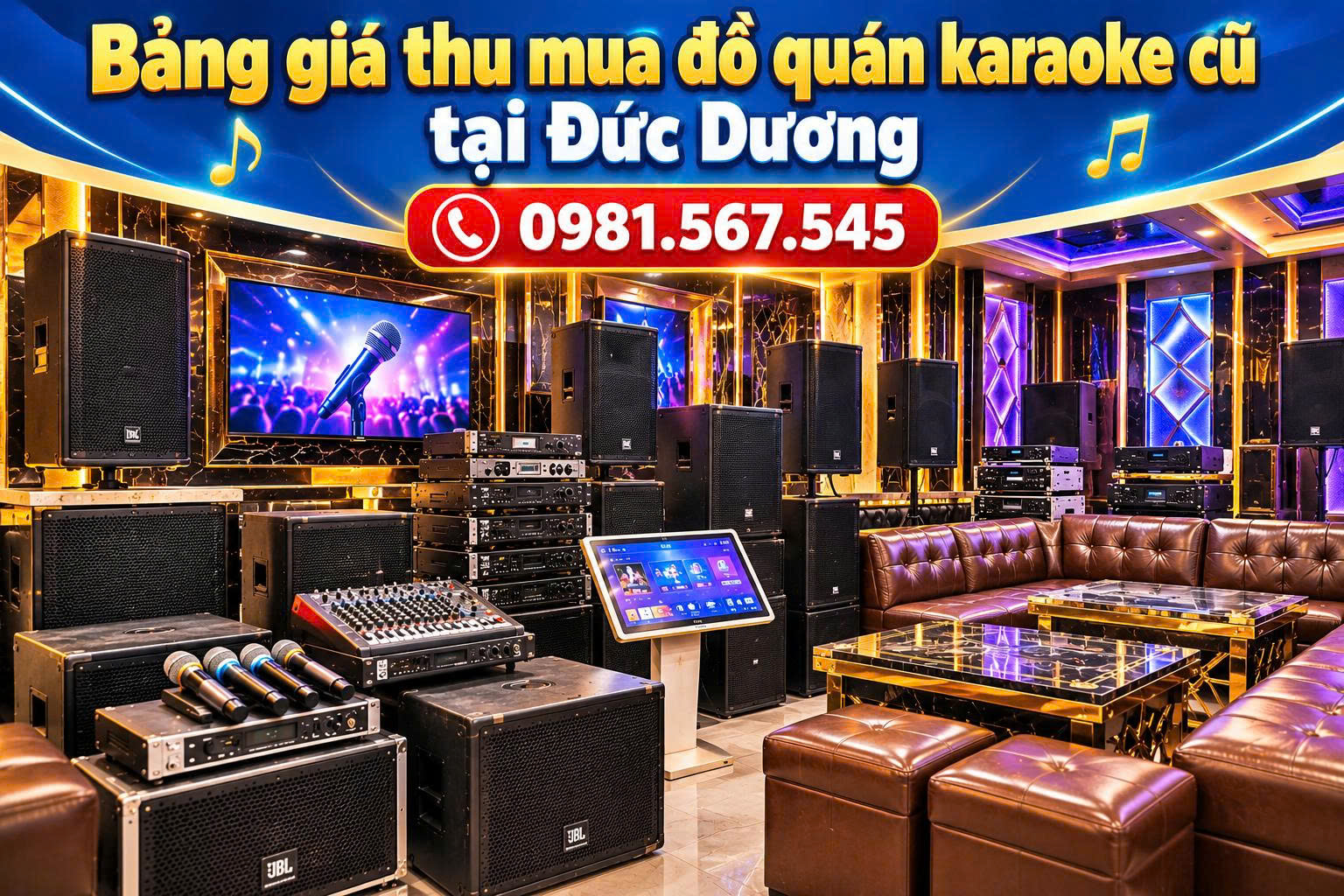 thu mua đồ quán karaoke cũ