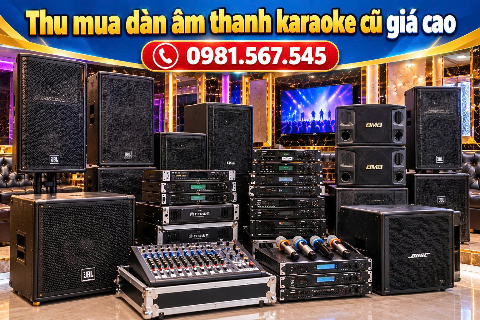 thu mua đồ quán karaoke cũ